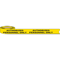 Barricade Tape, English, 3" W x 1000' L, 2 mils, Black on Yellow Superchem Industries