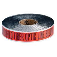 "Fiber Optic Line" Identoline&reg; Underground Warning Tape, 2" W x 1000' L, Black on Orange Superchem Industries