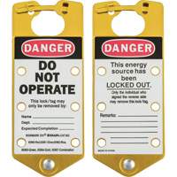 Labeled Lockout Hasps, Yellow Superchem Industries