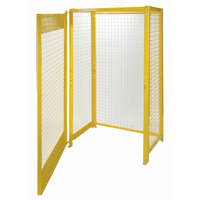 Gas Cylinder Cabinets, 10 Cylinder Capacity, 44" W x 30" D x 74" H, Yellow Superchem Industries