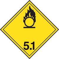 TDG Shipping Labels, Class 5.1, Oxidizing Substances, Paper Superchem Industries