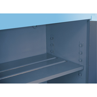 ChemCor&reg; Lined Acid/Corrosive Storage Cabinets, 30 gal., 43" x 44" x 18" Superchem Industries