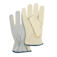 Gants de conducteur &agrave; dos fendu, T-Grand, Paume en Cuir fleur de vache Superchem Industries