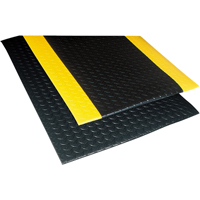 Tapis Sof-Tred No 419 avec Dyna-Shield, Losange, 2' x 3' x 1/2", Noir, PVC Superchem Industries