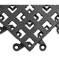 Carrelage no 560 ErgoDeck , PVC, 1-1/2' la c, 1-1/2' lo, 7/8" &eacute;paisseur, Noir Superchem Industries