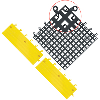 Carrelage no 560 ErgoDeck , PVC, 1-1/2' la c, 1-1/2' lo, 7/8" &eacute;paisseur, Noir Superchem Industries