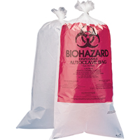 Hazardous Waste Disposal Bags, Bio-Hazard, 24" L x 12" W, 1.5 mils, 3.7 L (1 Gal.) Capacity Superchem Industries
