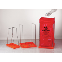 Clavies&reg; Bag Holders, Bio-Hazard, 14" L x 14" W Superchem Industries