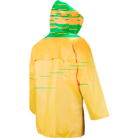 Neo-Slick Chemical & Acid Resistant Rain Jacket, X-Large, Yellow, Neoprene Superchem Industries