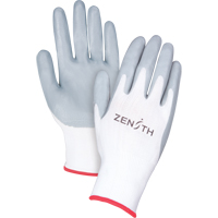 Gants l&eacute;gers enduits et respirants, 7/Petit, R&ecirc;vetement Mousse de nitrile, Calibre 13, Enveloppe en Polyester Superchem Industries