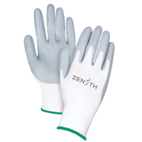 Gants l&eacute;gers enduits et respirants, 8/Moyen, R&ecirc;vetement Mousse de nitrile, Calibre 13, Enveloppe en Polyester Superchem Industries