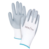 Gants l&eacute;gers enduits et respirants, 10/T-Grand, R&ecirc;vetement Mousse de nitrile, Calibre 13, Enveloppe en Polyester Superchem Industries