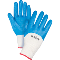 Gants enduits et tricot&eacute;s sans coutures de poids moyen, 7/Petit, R&ecirc;vetement Nitrile, Calibre 13, Enveloppe en Coton Superchem Industries