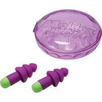 Bouchons d'oreilles r&eacute;utilisables Rockets, Sans cordon, Vrac - &eacute;tui en plastique, 27 dB NRR, Taille unique Superchem Industries