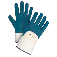 Gants &agrave; poignet de s&eacute;curit&eacute; de poids lourd, 10/T-Grand, R&ecirc;vetement Nitrile, Enveloppe en Coton Superchem Industries