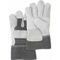 Gants d'ajusteur &agrave; paume renforc&eacute;e d'usage standard, Grand, Paume en Cuir de vache refendu, Doublure en Coton Superchem Industries