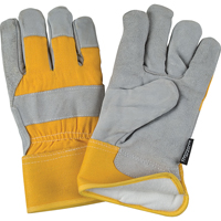 Gants d'ajusteur doubl&eacute;s pour l'hiver &agrave; chaleur sup&eacute;rieure, Moyen, Paume en Cuir de vache refendu, Doublure en Thinsulate Superchem Industries