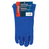 Double Palm & Thumb Welding Gloves, Split Cowhide, Size Large Superchem Industries