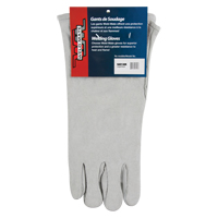 Standard-Duty Welder's Gloves, Split Cowhide, Size Large Superchem Industries