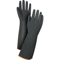 Gants de poids lourd pour la manipulation de produits chimiques, Taille Grand/9, 18" lo, Latex de caoutchouc, 30 mils Superchem Industries