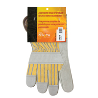 Gants d'ajusteur rugueux de premi&egrave;re qualit&eacute;, Grand, Paume en Cuir de vache refendu, Doublure en Coton Superchem Industries