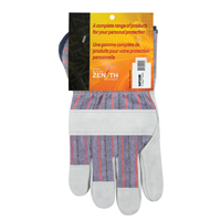Gants d'ajusteur rugueux, T-Grand, Paume en Cuir de vache refendu, Doublure en Coton Superchem Industries