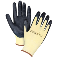 Gants r&eacute;sistants &agrave; la coupe avec prise sup&eacute;rieure, Taille Grand/9, Calibre 13, Rev&ecirc;tement Mousse de nitrile, Enveloppe en Aramide, ANSI/ISEA 105 niveau 3/EN 388 niveau 5 Superchem Industries