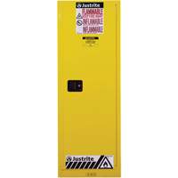 Armoire de s&eacute;curit&eacute; pour produits inflammables EX Slimline Sure-Grip , 22 gal., 1 Porte(s), 23,25" La x 65" h x 18" p Superchem Industries