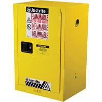 Sure-Grip&reg; EX Compac Flammable Safety Cabinet, 12 gal., 1 Door, 23.25" W x 35" H x 18" D Superchem Industries