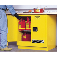 Sure-Grip&reg; EX Undercounter Flammable Safety Cabinet, 22 gal., 2 Door, 35" W x 35" H x 22" D Superchem Industries