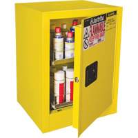Sure-Grip&reg; EX Benchtop Flammable Safety Cabinet, 24 gal., 1 Door, 21" W x 27" H x 18" D Superchem Industries
