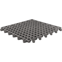 Tapis Ergodeck tout usage No 564 & No 566, PVC, 1-1/2' la c, 1-1/2' lo, 7/8" &eacute;paisseur, Charbon Superchem Industries