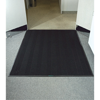 Waterhog&reg; Eco Elite Matting, Wiper/Scraper, 3' x 5' x 3/8", Black Smoke Superchem Industries