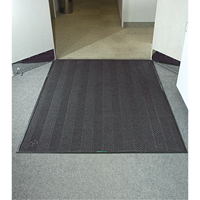 Tapis Waterhog Eco Elite, Essuie-pieds/grattoir, 6' x 6' x 3/8", Cendre grise Superchem Industries