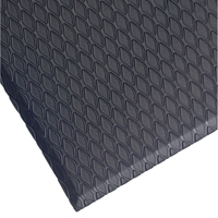 Tapis Cushion Max, Losange, 2' x 3' x 5/8", Charbon, Nitrile/PVC Superchem Industries