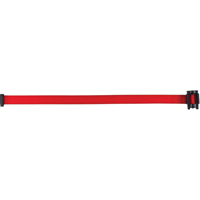 Cartouche de ruban pour assembler votre propre barri&egrave;re de contr&ocirc;le des foules, Vierge, 7', Ruban Rouge Superchem Industries
