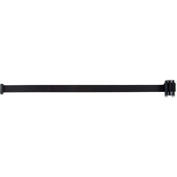 Cartouche de ruban pour assembler votre propre barri&egrave;re de contr&ocirc;le des foules, 7', Ruban Noir Superchem Industries