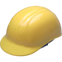 Casque de protection ERB, Suspension &agrave; douille, Jaune Superchem Industries