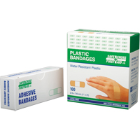 Bandages, Rectangulaire/carr&eacute;e, 3", Plastique, St&eacute;rile Superchem Industries
