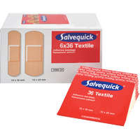 Syst&egrave;mes de distribution de bandages Salvequick - recharges st&eacute;riles, Rectangulaire/carr&eacute;e, Tissu, St&eacute;rile Superchem Industries