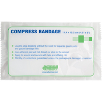 Pansements compressifs, embouts gaufr&eacute;s, Couper au besoin lo x 4-1/2" la Superchem Industries