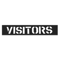 Pochoirs pour parc de stationnement, Anglais, 12" Superchem Industries