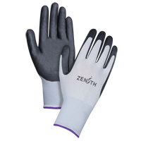 Gants l&eacute;gers enduits et respirants, 6/T-petit, R&ecirc;vetement Mousse de nitrile, Calibre 13, Enveloppe en Polyester Superchem Industries