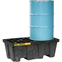 Palettes pour contr&ocirc;le des d&eacute;versements EcoPolyBlend sans drain, Capacit&eacute; de d&eacute;versement 66 gal. US, 49" x 25" x 18" Superchem Industries