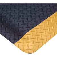 Tapis Smart No 497, Losange, 3' x 75' x 1", Noir/Jaune, PVC Superchem Industries