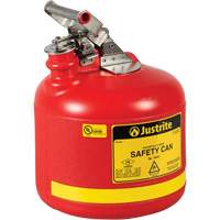 Bidons s&eacute;curitaires, Type I, Poly&eacute;thyl&egrave;ne, 2,5 gal. US, Rouge, Homologu&eacute; FM/List&eacute; UL/ULC Superchem Industries