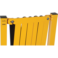 Expandable Barrier, 37" H x 11' L, Black/Yellow Superchem Industries