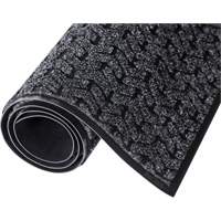 Tire-Track Entrance Mat, Wiper/Scraper, 4' x 6' x 3/8", Charcoal Superchem Industries