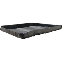 Bermes &eacute;conomiques, Capacit&eacute; 119 gal., 4' la x 4' lo x 12" h, Support en L Superchem Industries