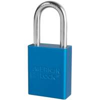 Cadenas de s&eacute;curit&eacute; American Lock, Bleu, Cl&eacute;s identiques, Aluminium, Largeur de 1-1/2" Superchem Industries